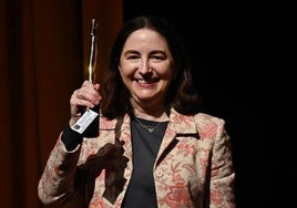 Elena Arzak, tras recibir el Espárrago de Oro.