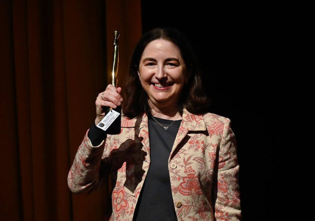 Elena Arzak, tras recibir el Espárrago de Oro.