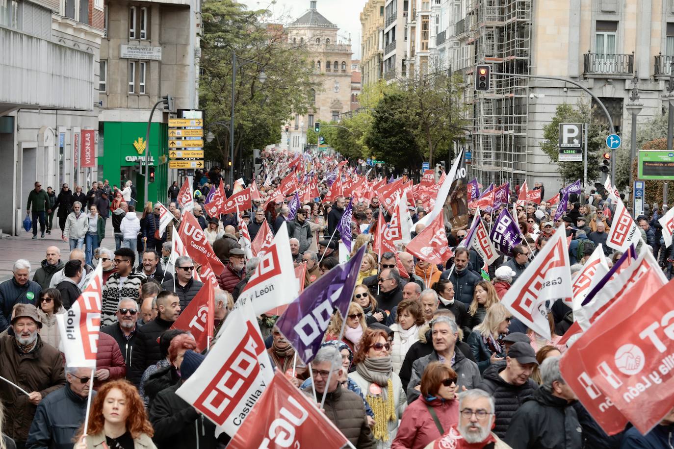 La celebración del Primero de Mayo en Valladolid, en imágenes