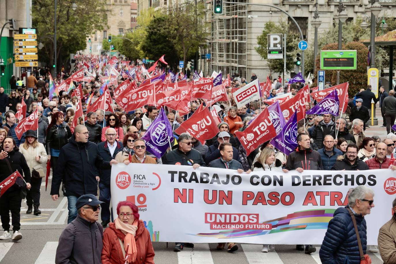 La celebración del Primero de Mayo en Valladolid, en imágenes