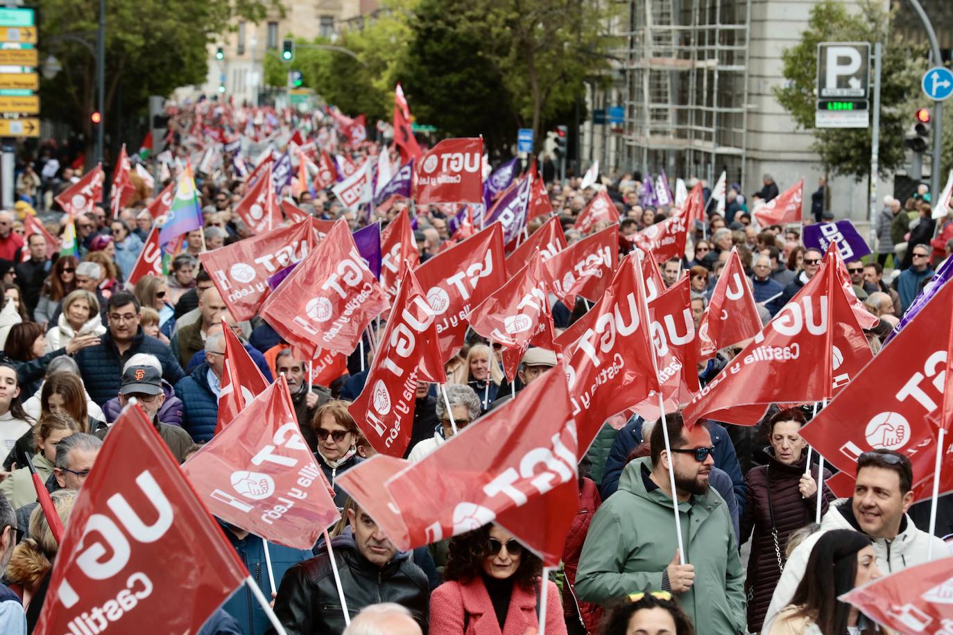 La celebración del Primero de Mayo en Valladolid, en imágenes