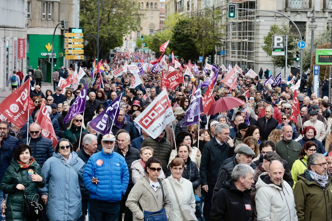 La celebración del Primero de Mayo en Valladolid, en imágenes