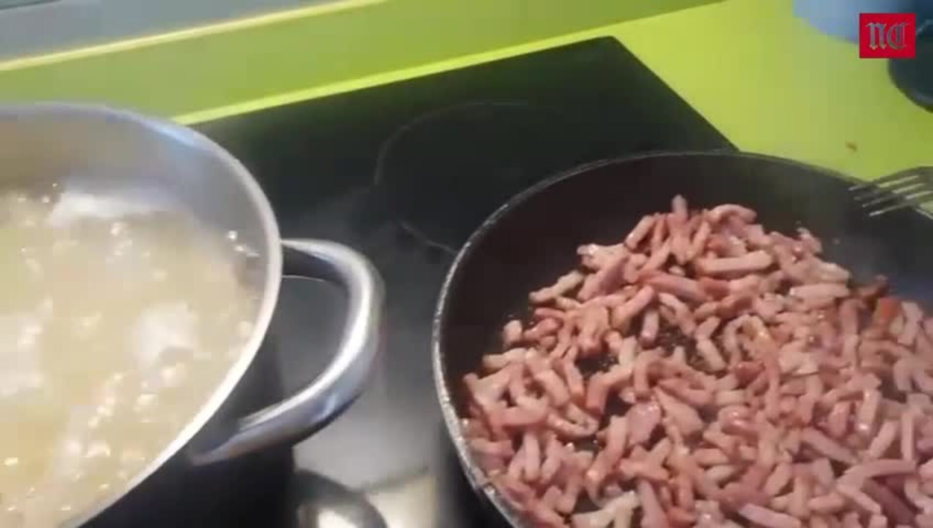 La receta del día: espaguetis con nata y bacon