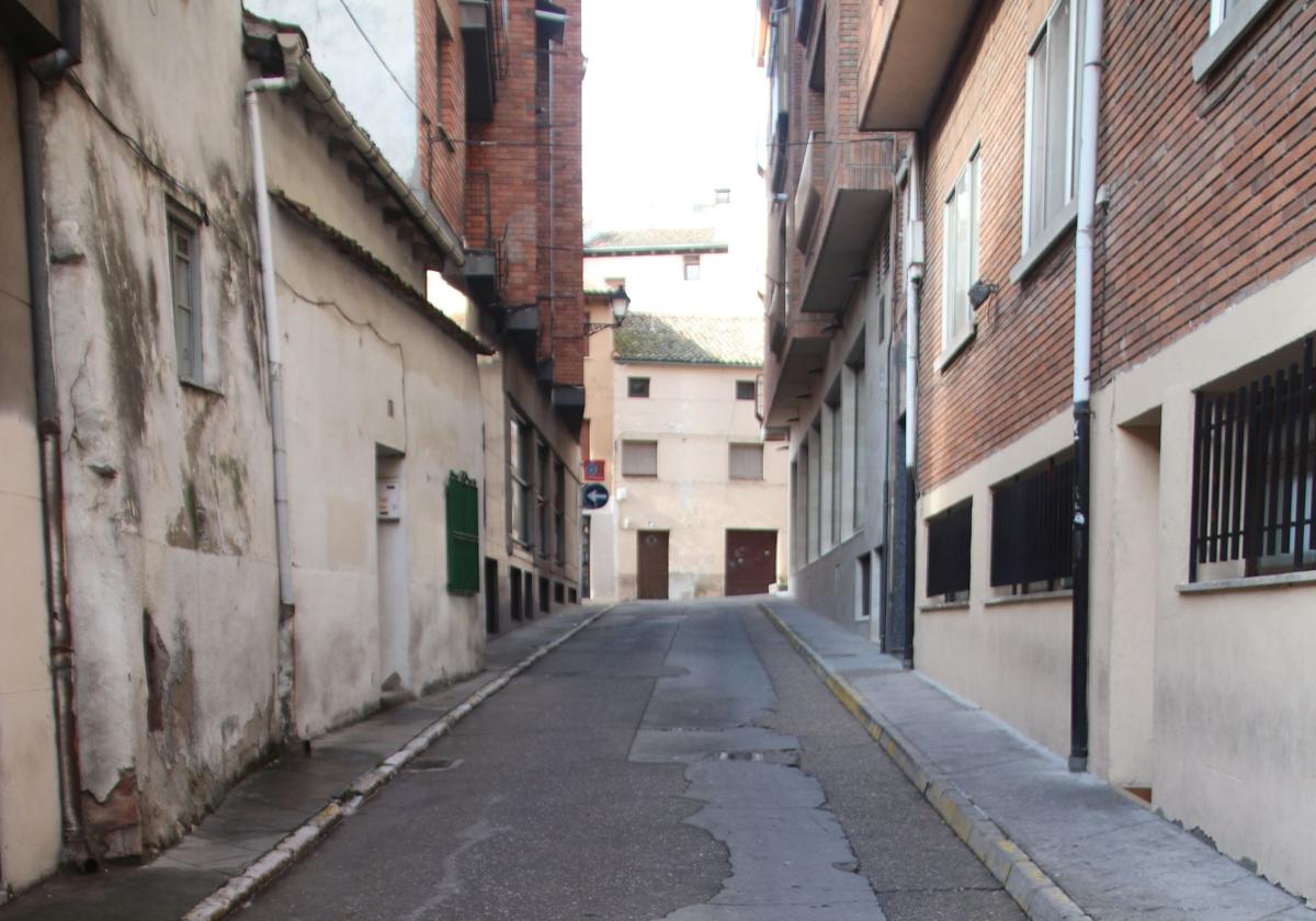 Calle José Espronceda de Cuéllar.