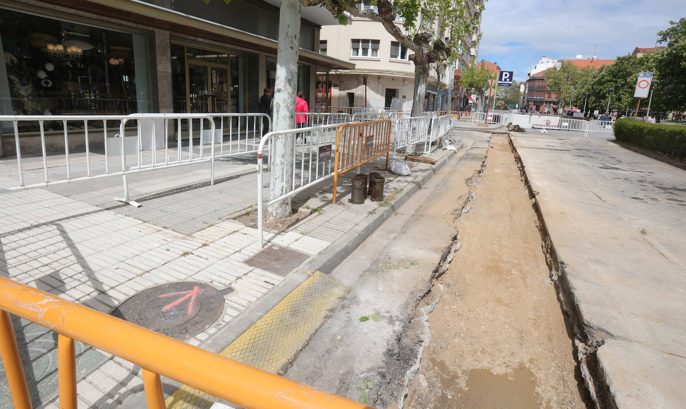 Así avanzan las obras de la red de calor en Palencia