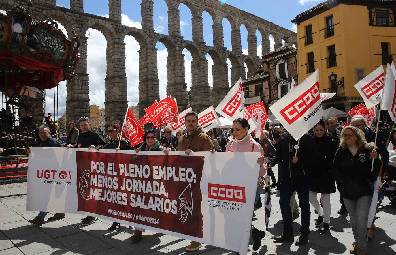 Fotografías de la manifestación del 1 de mayo en Segovia