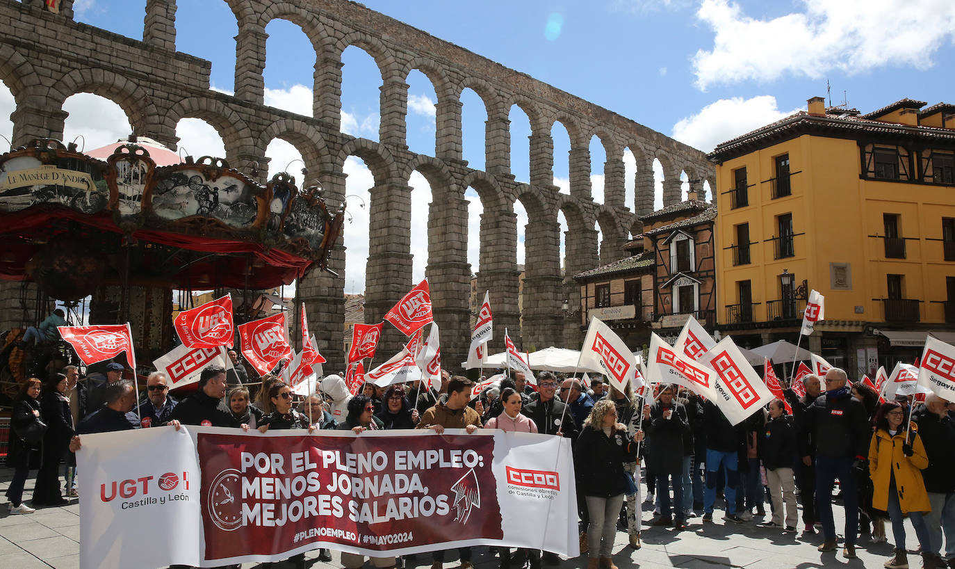 Fotografías de la manifestación del 1 de mayo en Segovia
