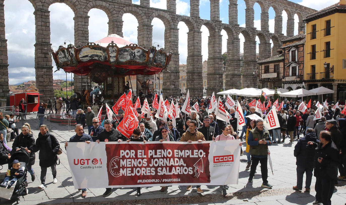 Fotografías de la manifestación del 1 de mayo en Segovia