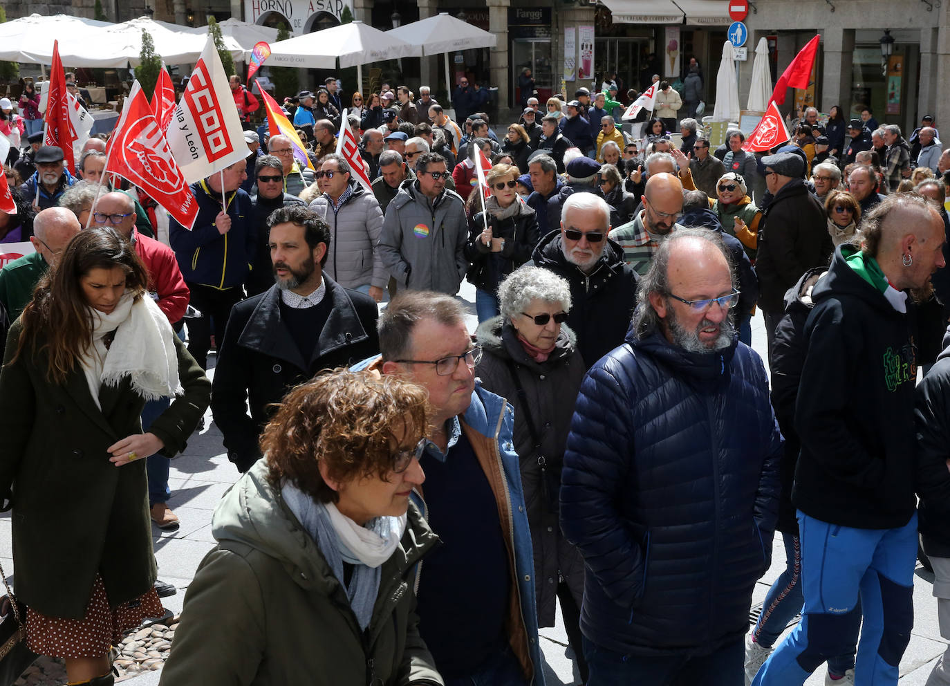 Fotografías de la manifestación del 1 de mayo en Segovia