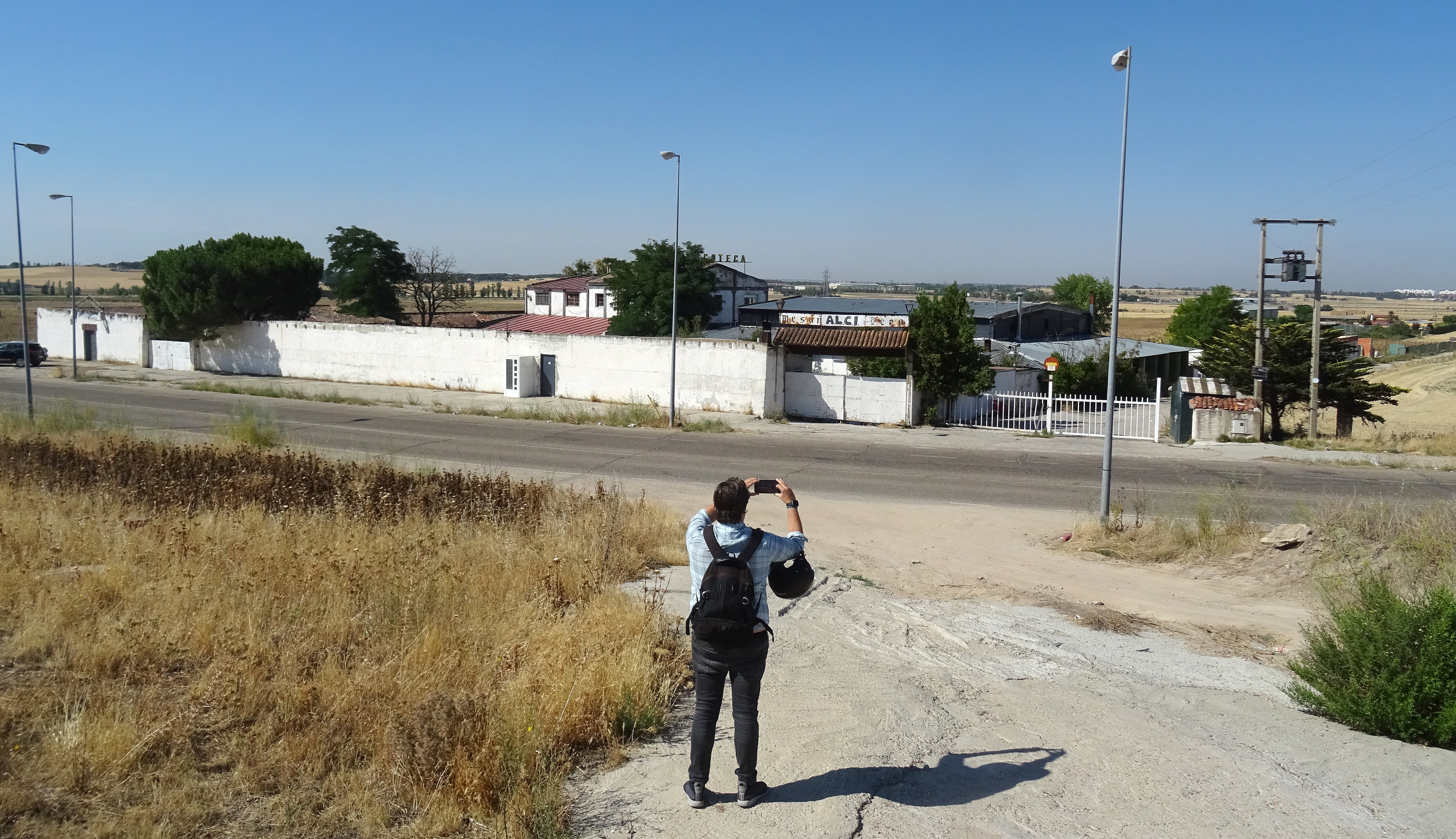 Instalaciones de la Fiestuki, en La Cistérniga, en cuyo aparcamiento ocurrieron los hechos.