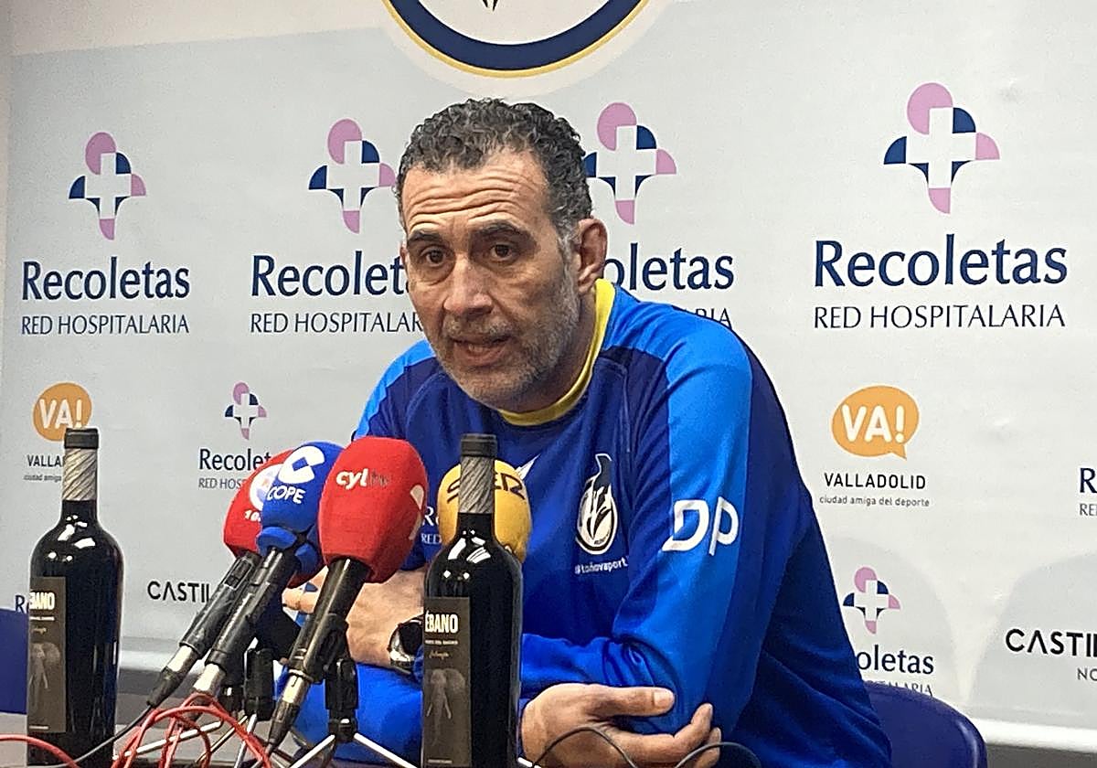 David Pisonero, en la rueda de prensa de este jueves.