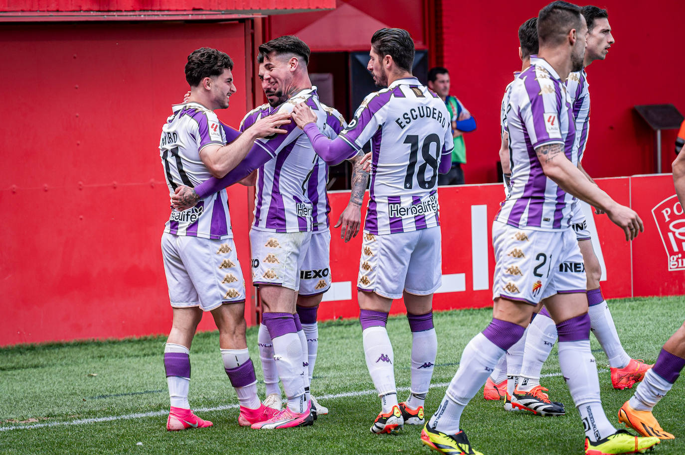 Imágenes del partido del Real Valladolid contra el Mirandés