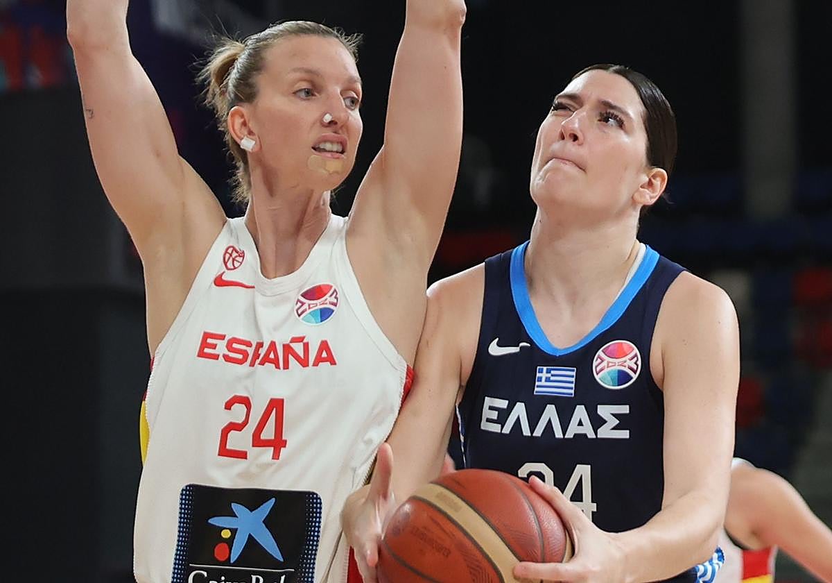 Partido de la selección española femenina de baloncesto durante el pasado Eurobasket.