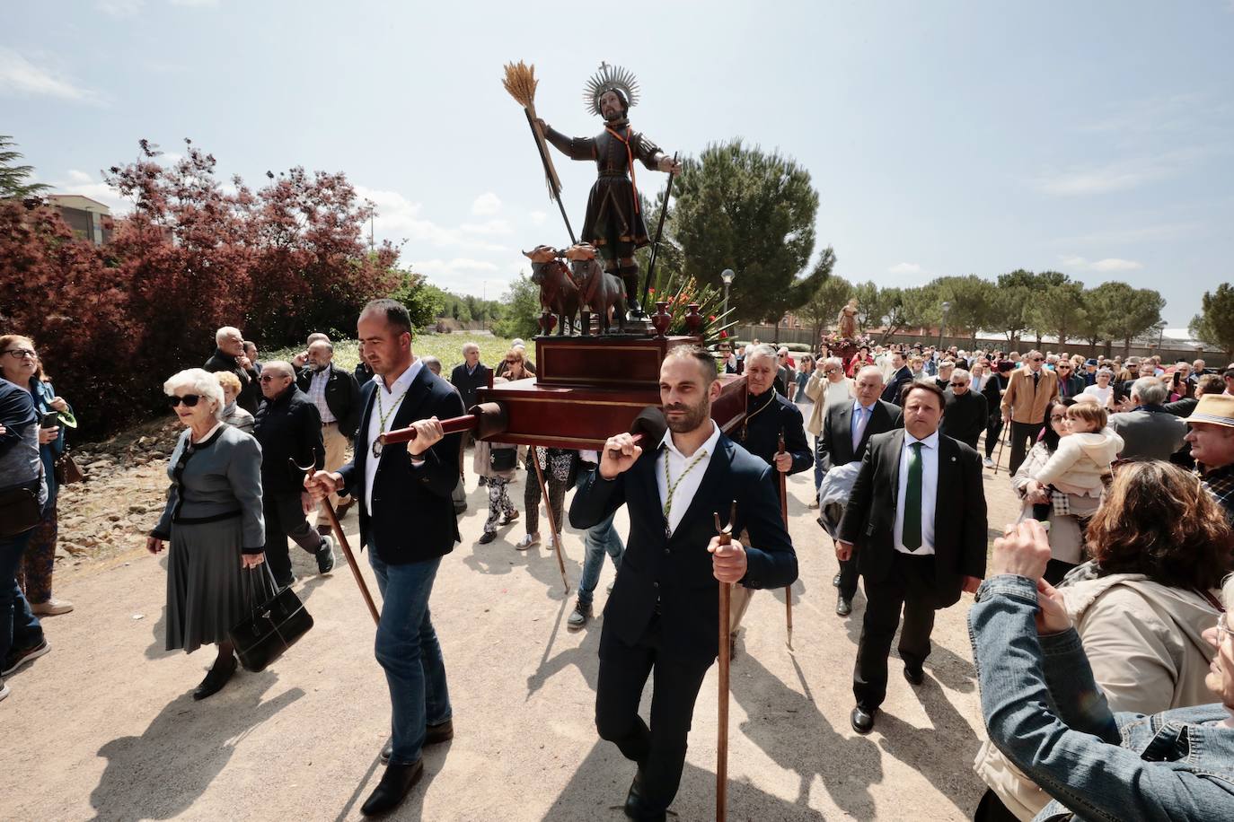 Procesión de San Isidro, el año pasado en Valladolid.