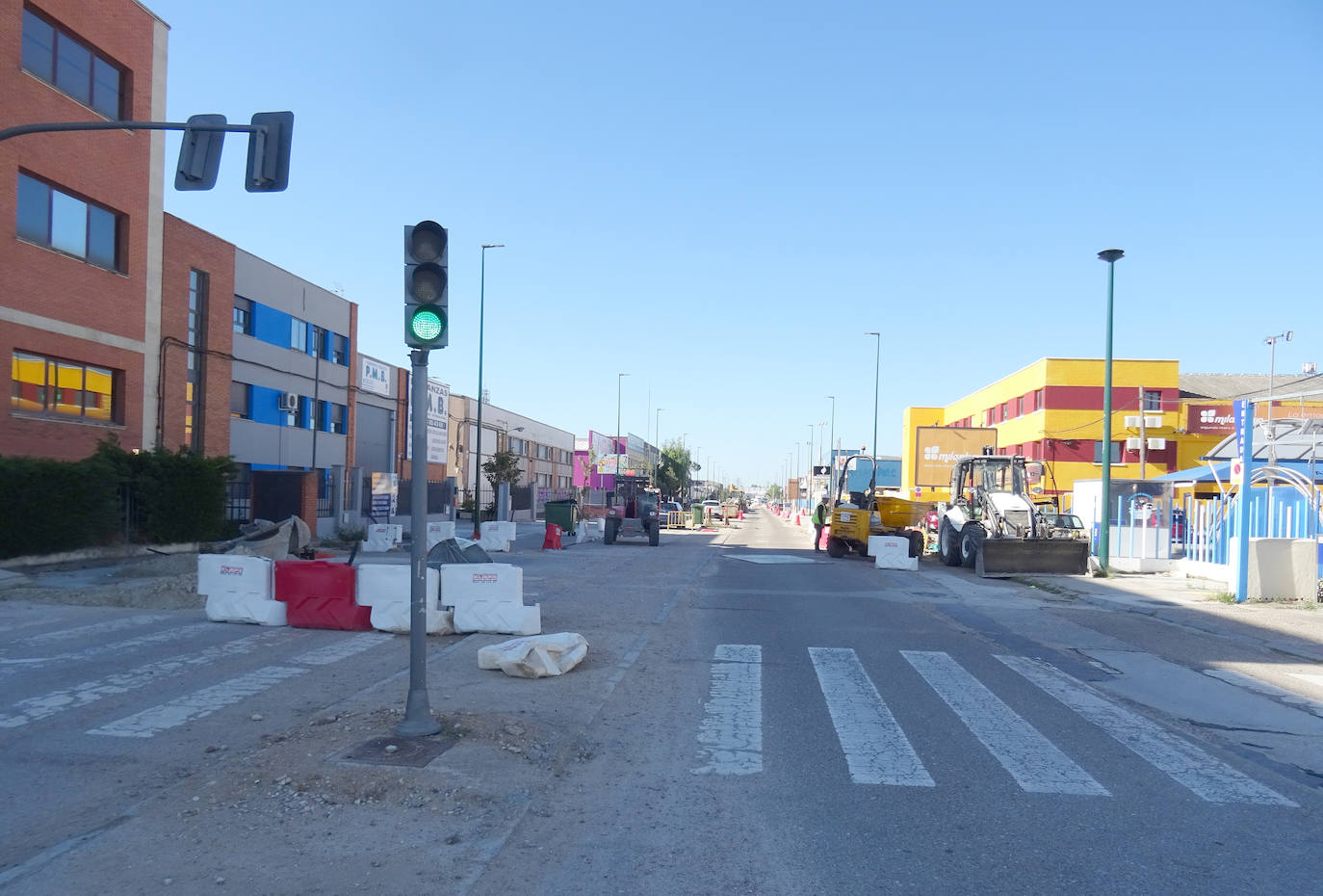 Las imágenes de las obras de la avenida de El Norte de Castilla