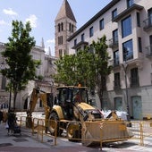 Las obras cercan el entorno de la Antigua durante un mes