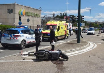 Heridos dos motoristas en dos choques simultáneos en plenos atascos de Argales