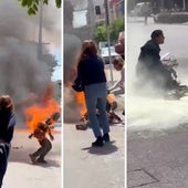 Un hombre se quema a lo bonzo delante de su expareja en plena calle en Burgos