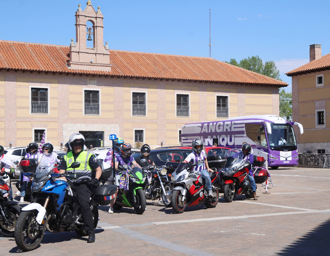 Las imágenes del espectacular ambiente previo al partido del Real Valladolid