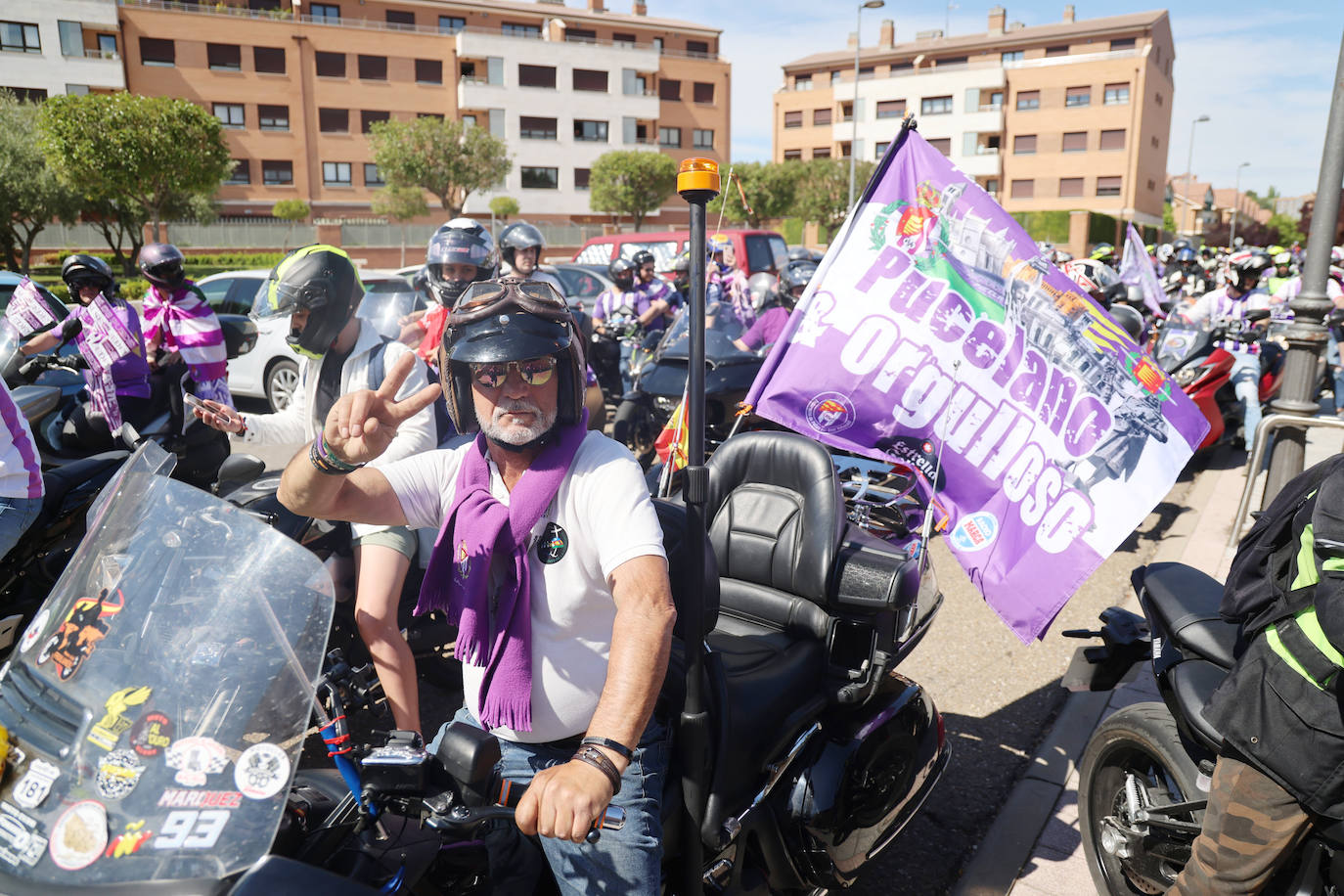 Las imágenes del espectacular ambiente previo al partido del Real Valladolid