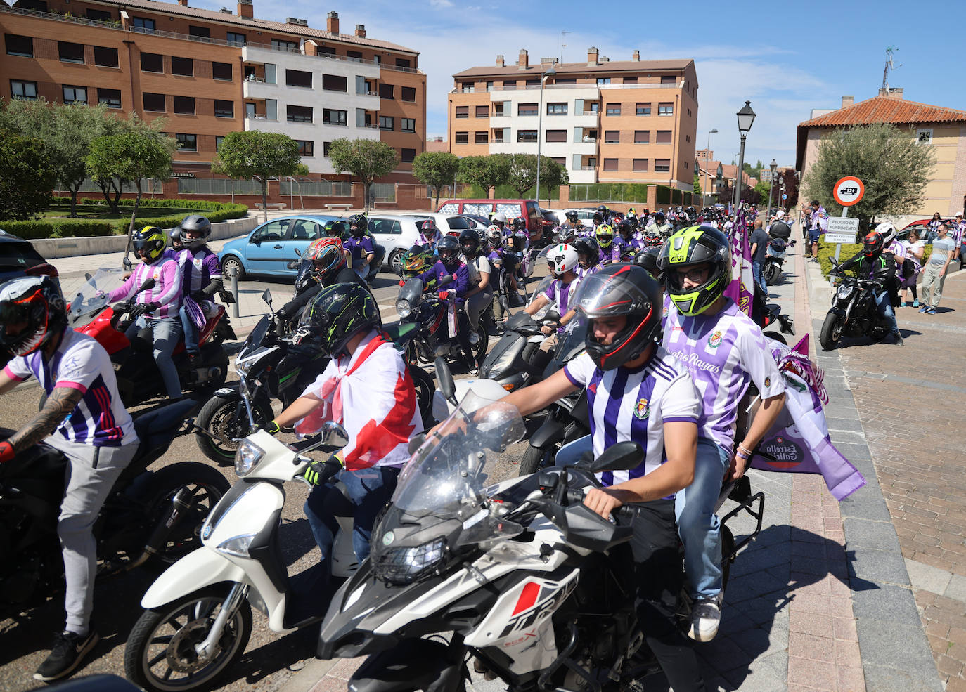 Las imágenes del espectacular ambiente previo al partido del Real Valladolid