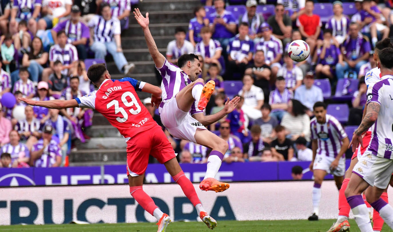 Las imágenes del partido entre el Real Valladolid y el Espanyol