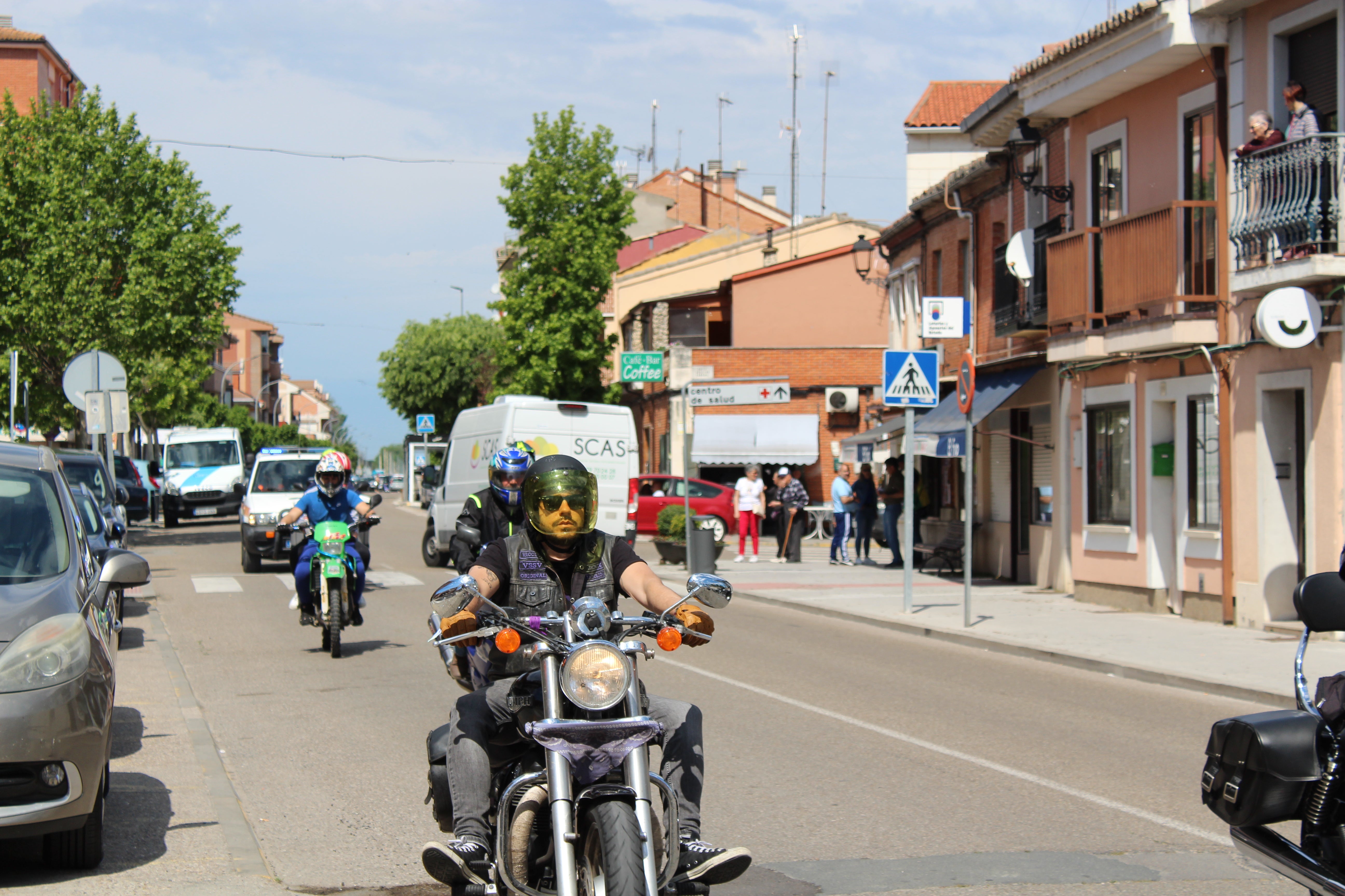 Participantes de la concentración motera de Tudela de Duero