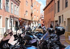 Participantes de la concentración motera