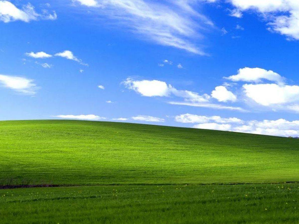 Imagen original del fondo de pantalla del Windows XP.