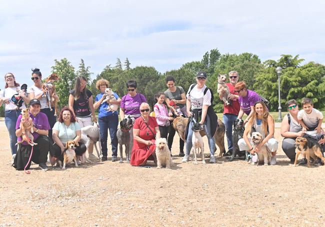 Participantes en el desfile de mascotas de San Isidro.