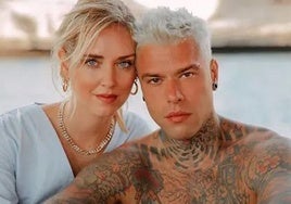 Fedez junto a su ex Chiara Ferragni, en una imagen de archivo.