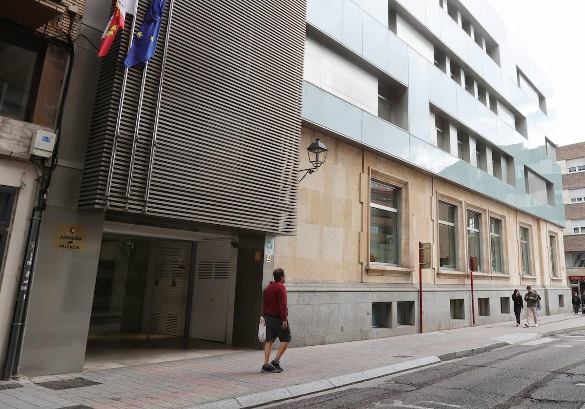 Sede judicial en la calle Menéndez Pelayo de la capital palentina.