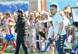 El técnico del Atlético Tordesillas, Jorge Calvo Marchena.