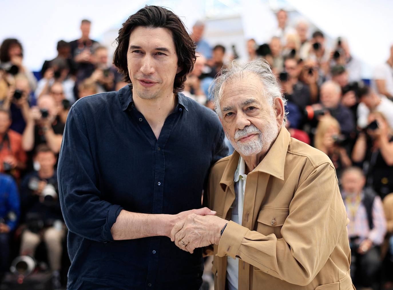 Francis Ford Coppola, junto a Adam Driver, protagonista de 'Megalópolis'