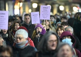 Imagen de archivo de manifestación en Valladolid contra la violencia machista.