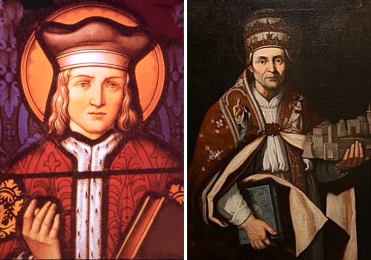San Ivo y San Pedro Celestino papa.