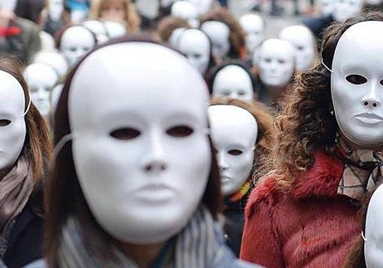 Manifestación contra la violencia de género.