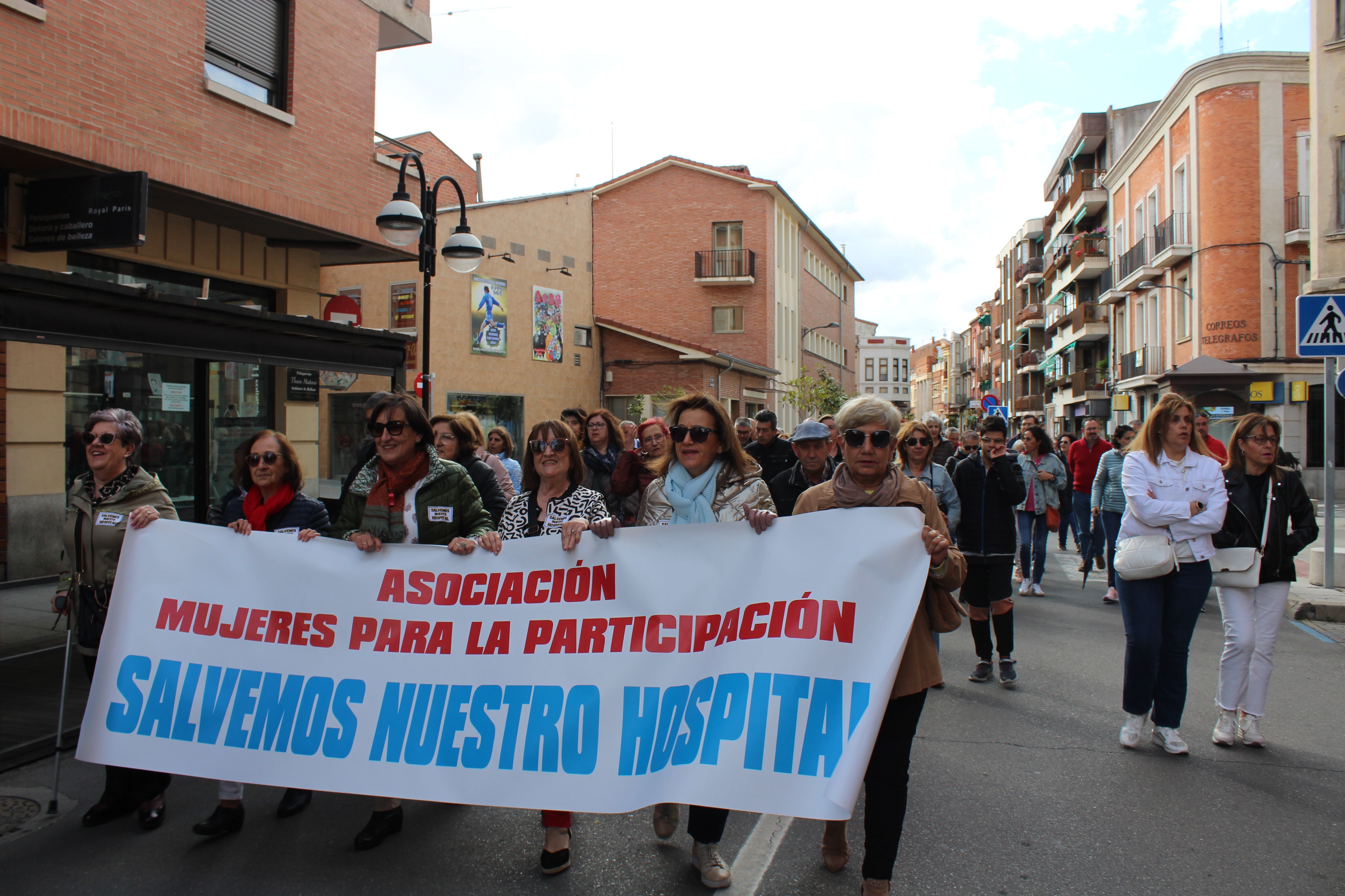 Manifestación en defensa del Hospital de Medina del Campo