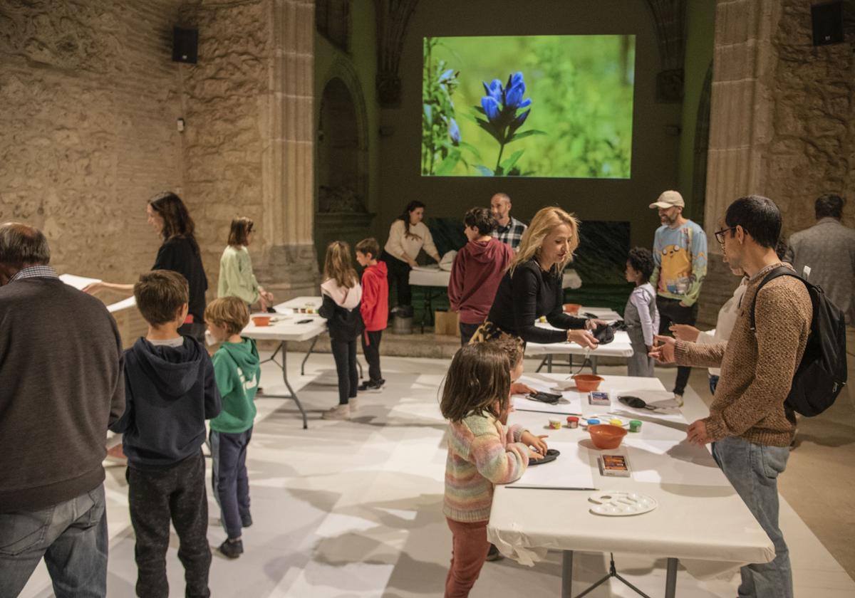 Taller para niños y padres en el Museo Esteban Vicente de Segovia, este sábado.