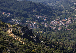 Imagen área de archivo del puerto del Pico, en la provincia de Ávila.