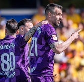 El Real Valladolid mira de cerca al ascenso directo con un empate vital en Alcorcón