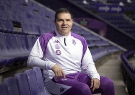 El doctor Alberto López Moreno, la pasada semana en las gradas del estadio José Zorrilla