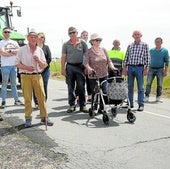 Marugán y Muñopedro, hartos del «camino de cabras» que es la SG-322