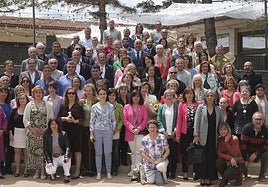 Foto de familia del acto celebrado por la Diputación de Segovia en honor a Santa Rita.