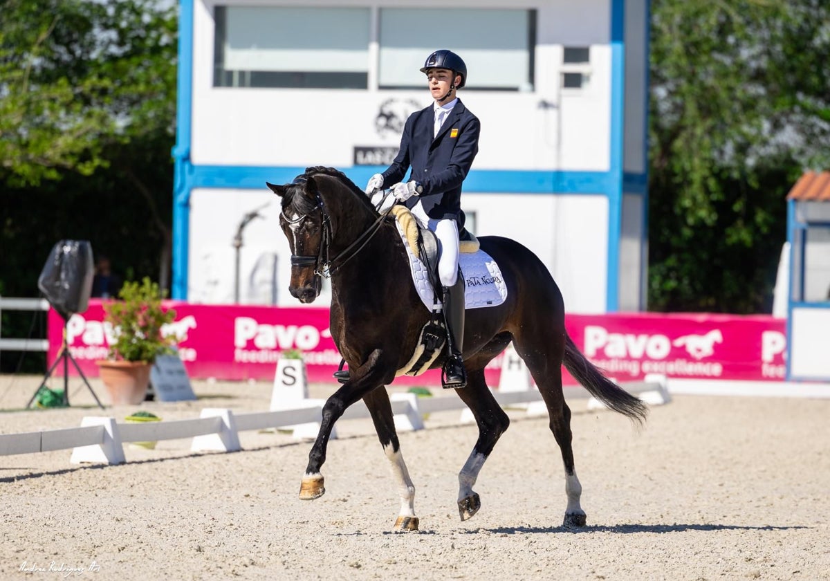 Hugo Mélida durante el Gran Premio del CDI3* Las Cadenas