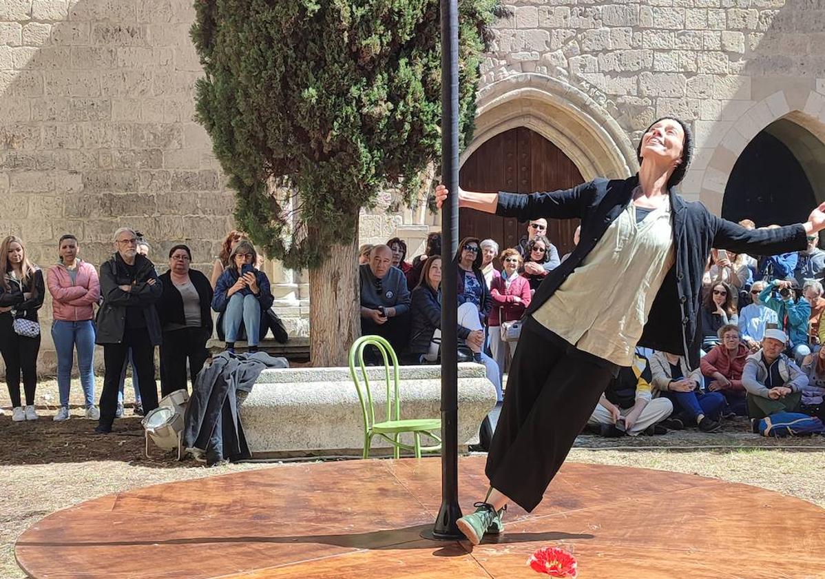 Claire Ducreux, durante el estreno de 'Fleurir les abimes'.