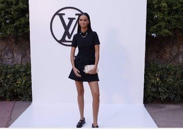 Victoria Federica en el desfile de Louis Vuitton en Barcelona.