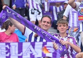 Aficionados en las gradas del Estadio José Zorrilla