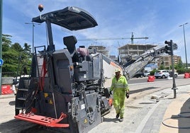 Obras en la Avenida de Zamora y en la Avenida de El Norte de Castilla