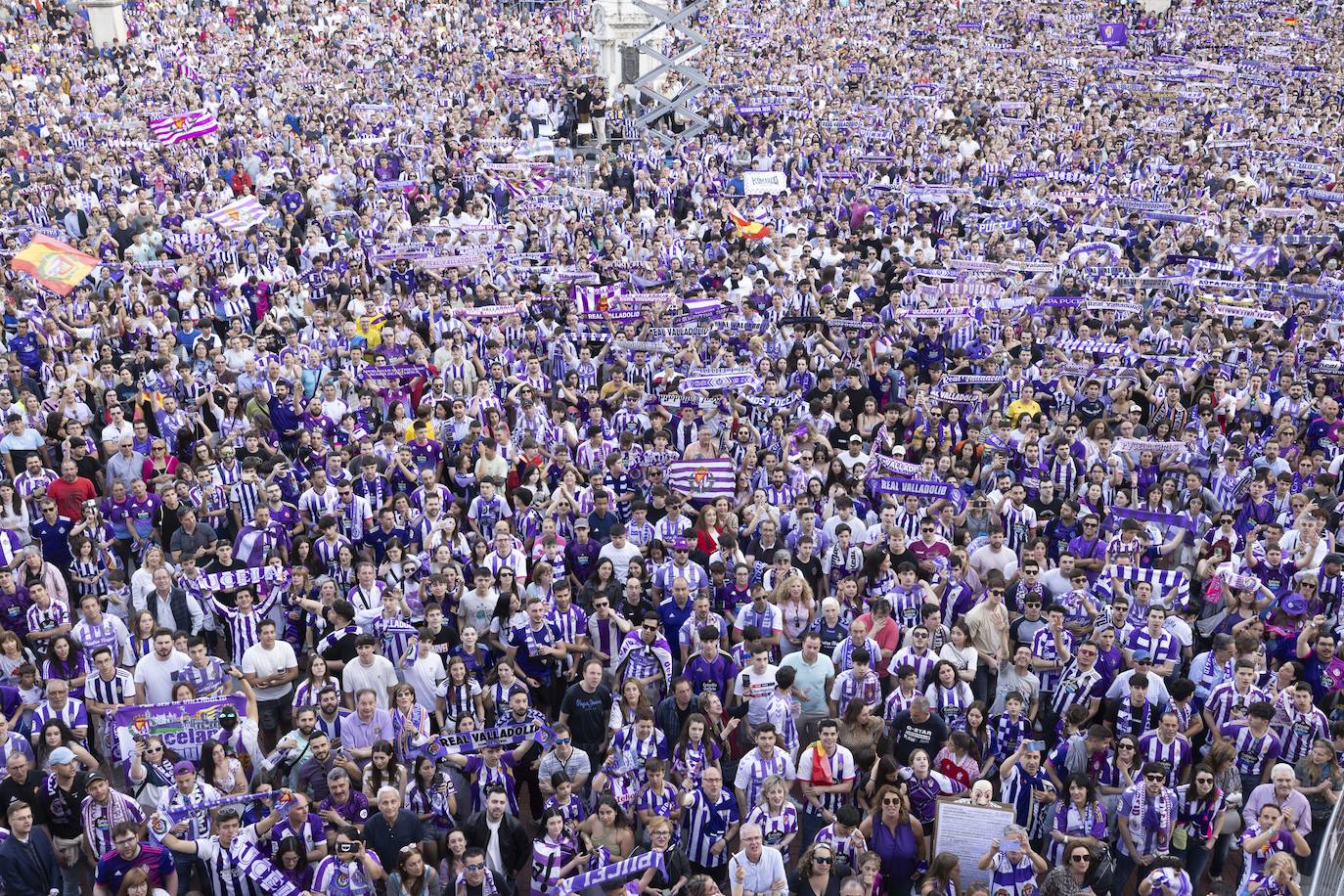 Las imágenes del Real Valladolid en el ayuntamiento